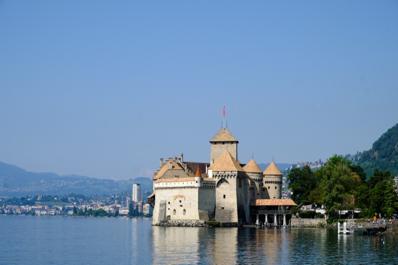 Lac Leman and Chillon Castle