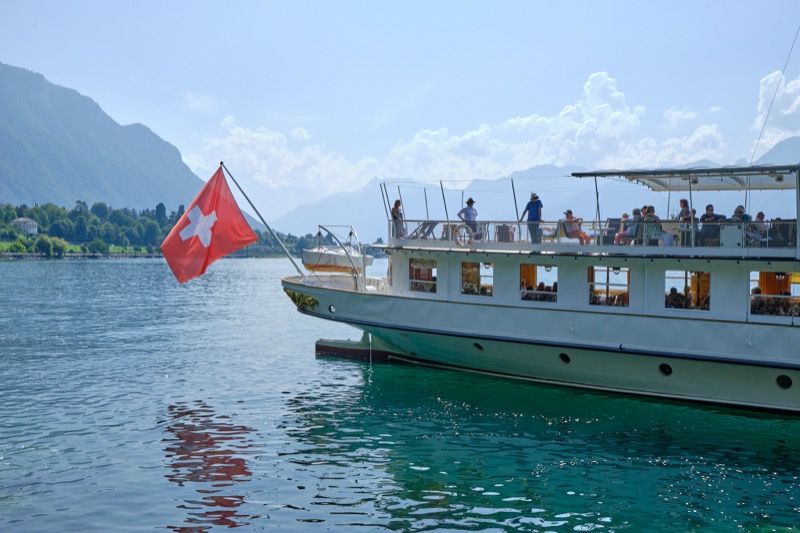 Lac Leman and Chillon Castle