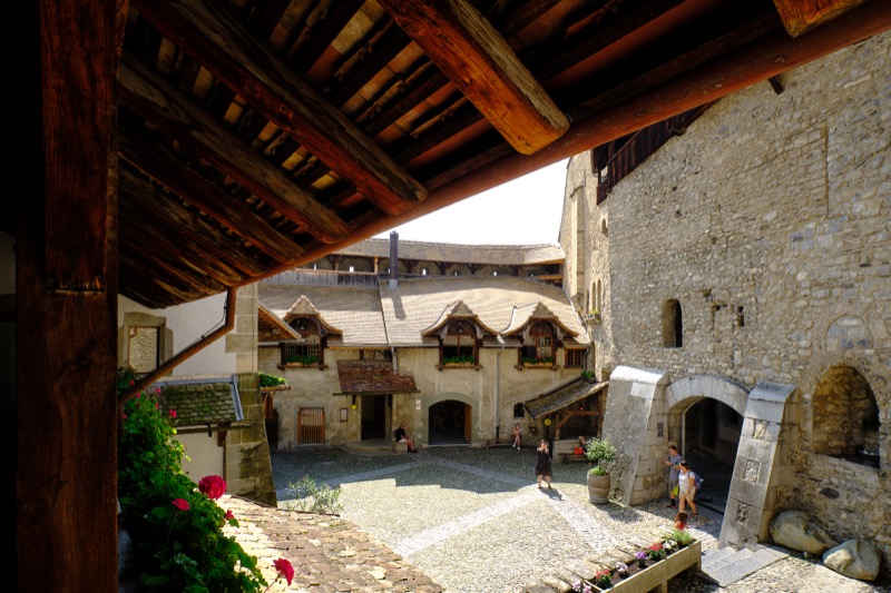 Lac Leman and Chillon Castle