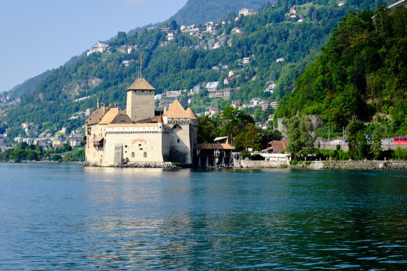 Lac Leman and Chillon Castle