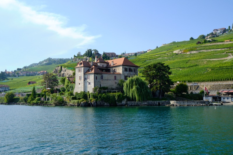 Lac Leman and Chillon Castle