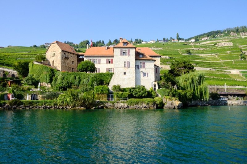 Lac Leman and Chillon Castle