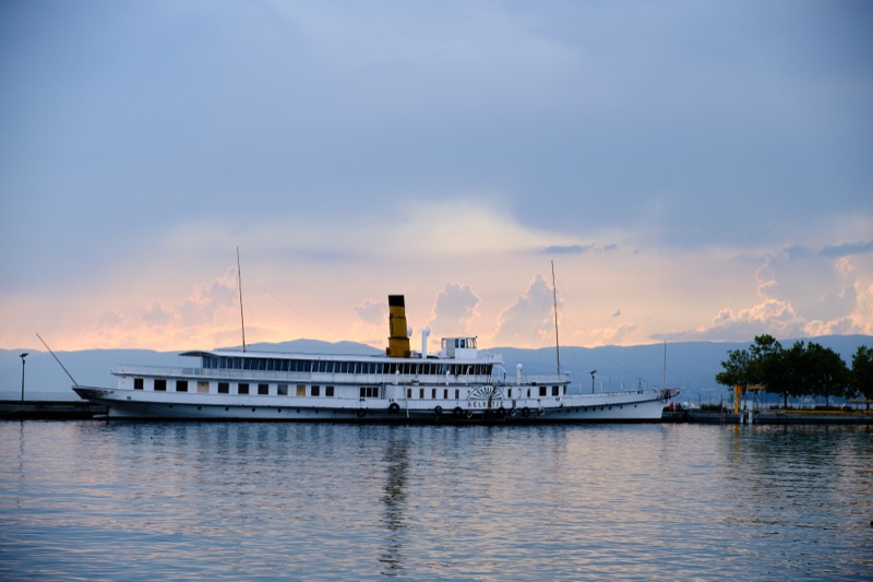Lac Leman and Chillon Castle